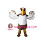 Brown & White Eagle Mascot Adult Costume
