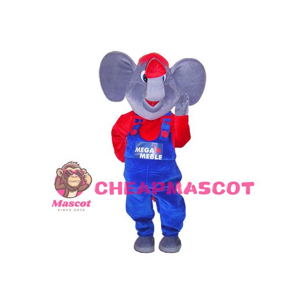 Adult Size Elephant Mascot Animal Fancy Dress Costume