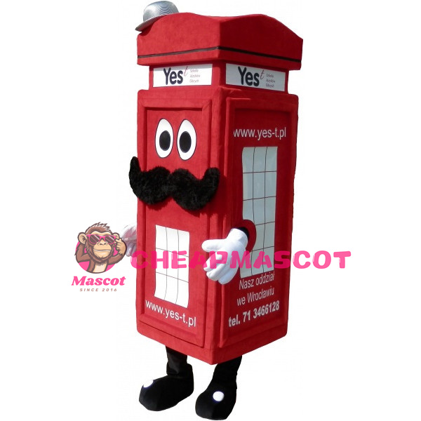 Advertising Yes-t Telephone Booth Lightweight Mascot Costume