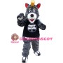 Adult Plush Gray Bear Mascot Adult Costume