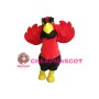 Adult Plush Red & Black Eagle Mascot Costume