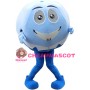 Blue Ball Cartoon Mascot Adult Costume