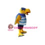 Adult Plush Blue & Yellow Eagle Mascot Costume 