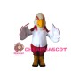 Adult Plush Red & White Eagle Mascot Costume 