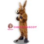 Adult Plush Brown Donkey Mascot Costume 