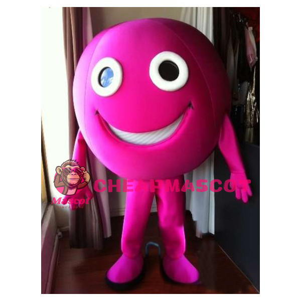 Rose Red Ball Mascot Adult Costume 