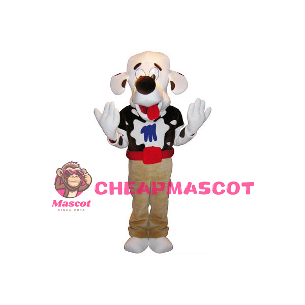 Adult Size Cute Dalmatian Mascot Animal Fancy Dress Costume