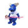 Adult Blue Buffalo Mascot Costume 