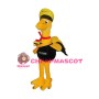 Yellow & Black Ostrich Mascot Adult Costume