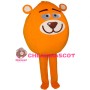 Only Orange Bear Head Mascot Adult Costume