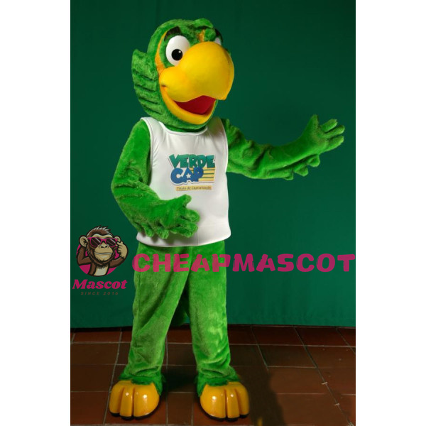 Advertising Green Parrot Mascot Costume