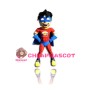 Happy Superhero Boy Mascot Costume