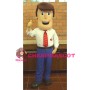 Smiling Young Man Mascot Costume