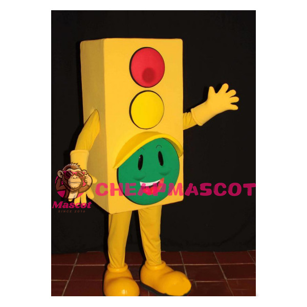 Adult Size Cartoon Traffic Signal Board Lightweight Mascot Costume