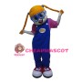 Cute Girl With Blue Glasses Mascot Costume 