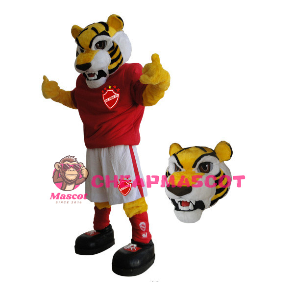 Football Fierce Tiger Mascot Costume 