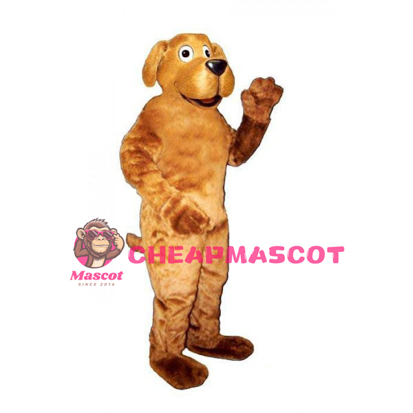 Affable Golden Dog Mascot Adult Costume 