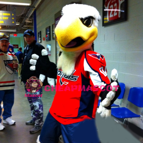 Slapshot the Large Bald Eagle Mascot Adult Costume 