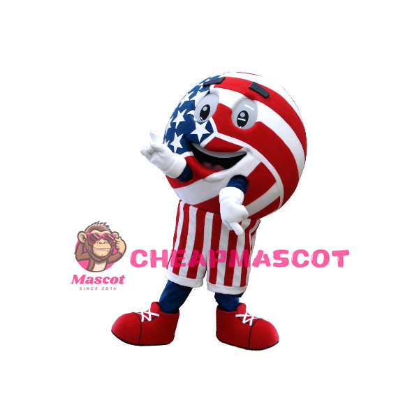 Deluxe Cartoon American Volleyball Lightweight Mascot Adult Costume 