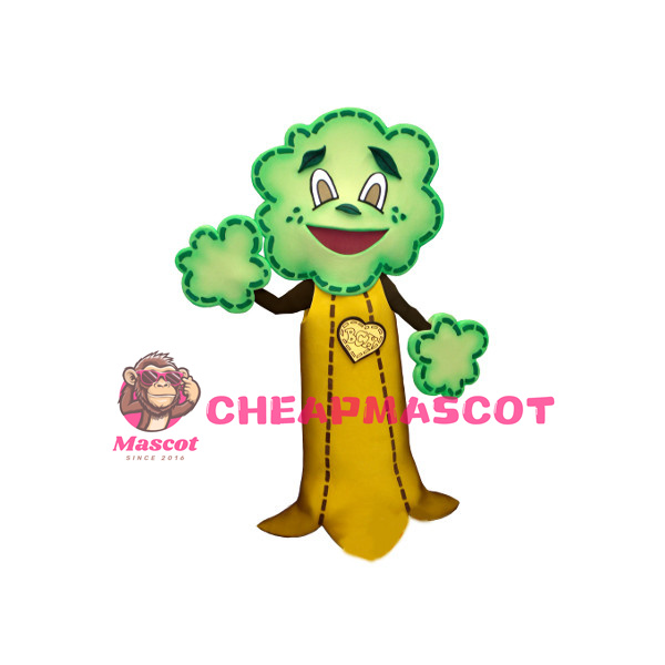 Adult Cartoon Tree Mascot Adult Costume 