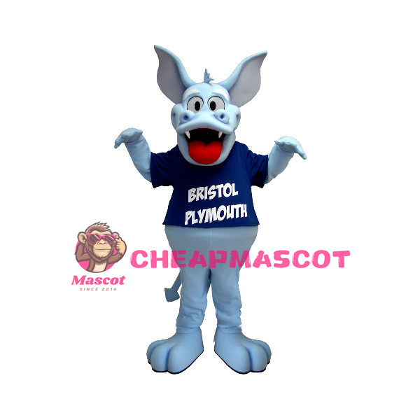 Lovely Crafty the Blue Monster High School Mascot Costume 