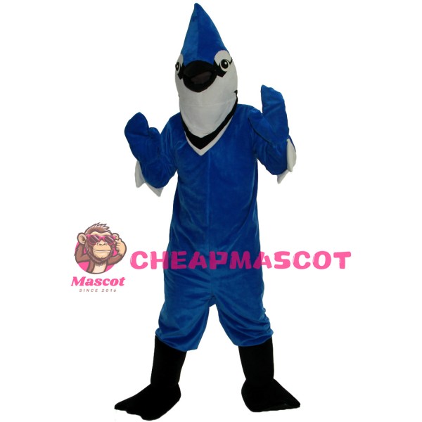 Adult Pointed Blue Bird Mascot Costume