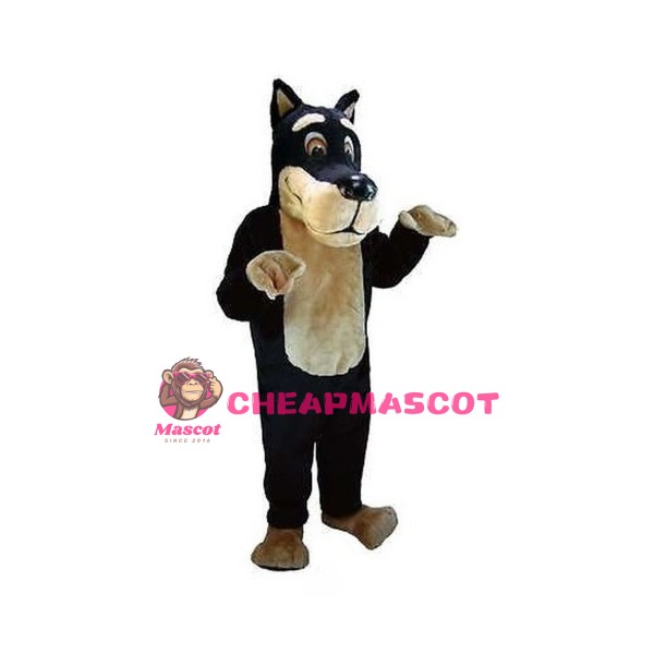 Honest Black Wolf Mascot Costume