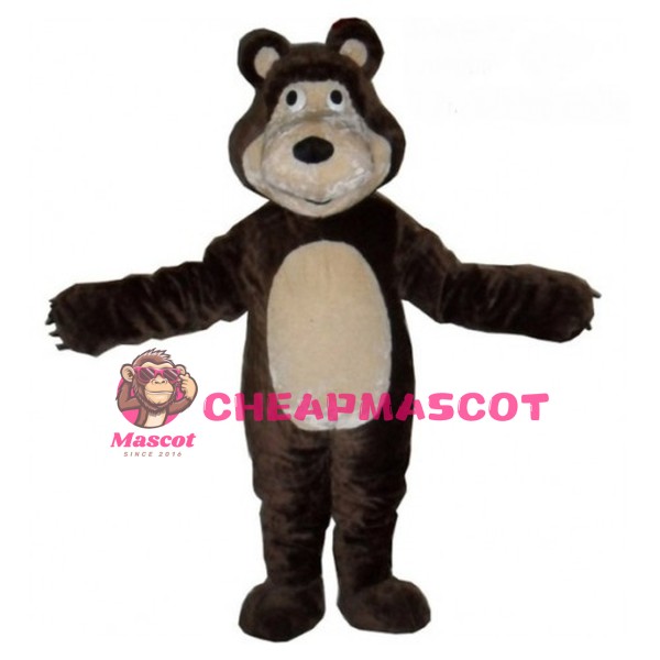 Adult Size Brown Bear Mascot Costume