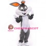 Large Grey & White Rabbit Mascot Costume