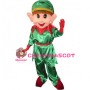 Green Martial Arts Performer Mascot Costume