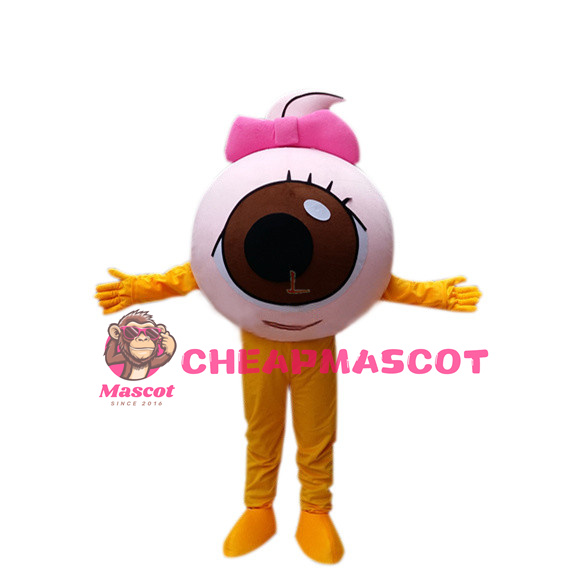 Big Eyeball With Bow Mascot Costume