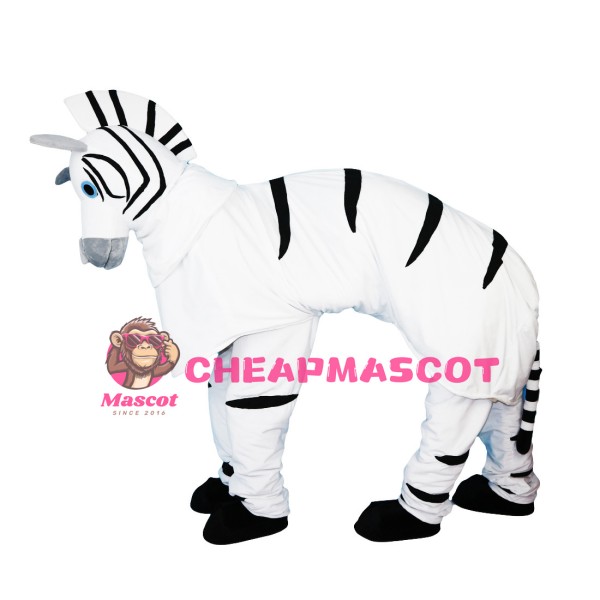 Realistic Adult Zebra Mascot Costume