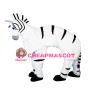 Realistic Adult Zebra Mascot Costume