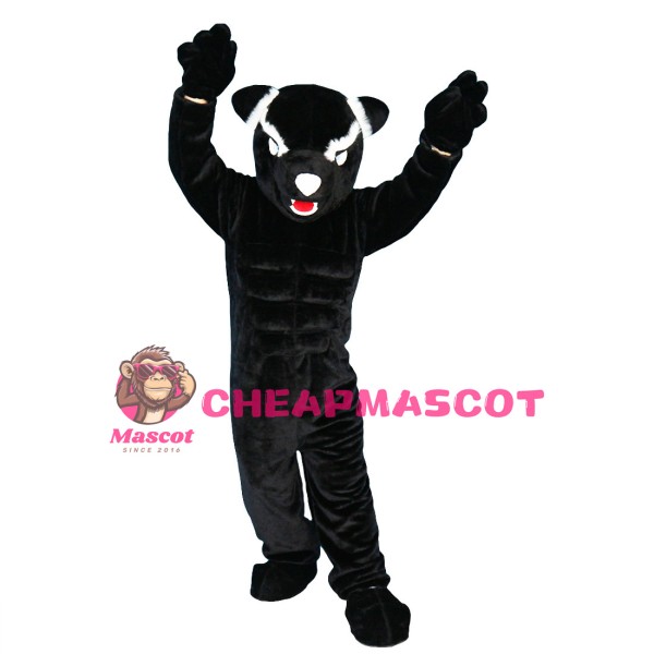 Powerful Black Panther Mascot Costume