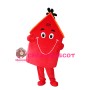 Red Windmill House Mascot Costume