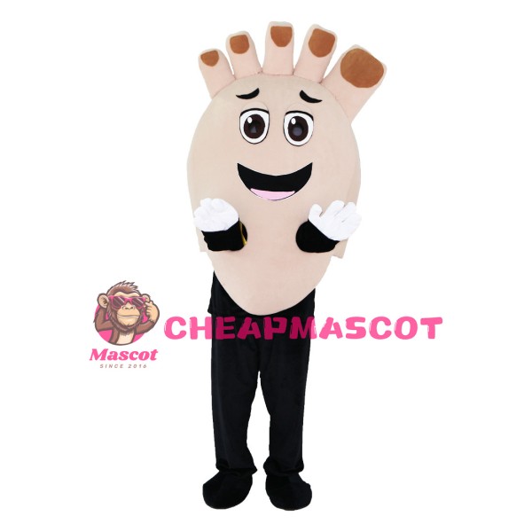 Feet With Brown Nail Polish Mascot Costume