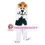 Plush Dog With Brown Hat Mascot Costume