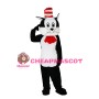 Circus Cat With Red Cravat Mascot Costume