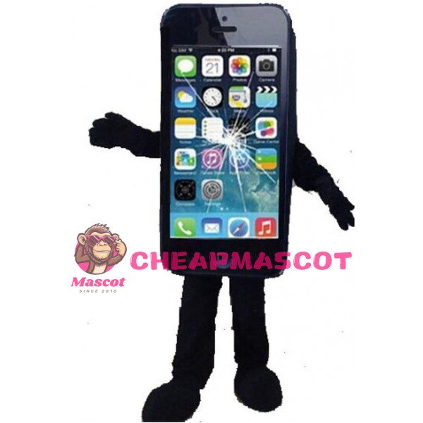 Phone With Broken Screen Mascot Costume