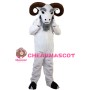 Old Ram With Curved Horns Mascot Costume