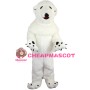 Furry Strong Polar Bear Mascot Costume