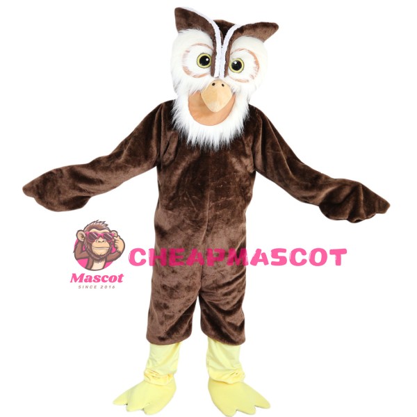Nocturnal Brown Owl Mascot Costume