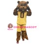 Energetic Beaver Wearing Sports Set Mascot Costume