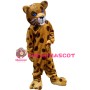 Leisurely Leopard With Blue Eyes Mascot Costume