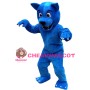 Blue Wolf Mascot Costume For Activity