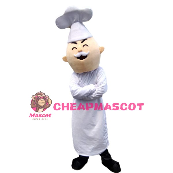 Experienced Old Chef Mascot Costume