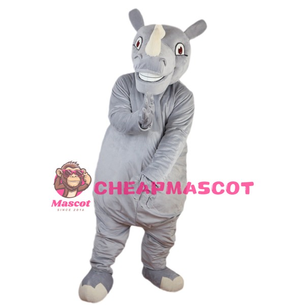 Little Gray Rhino Mascot Costume