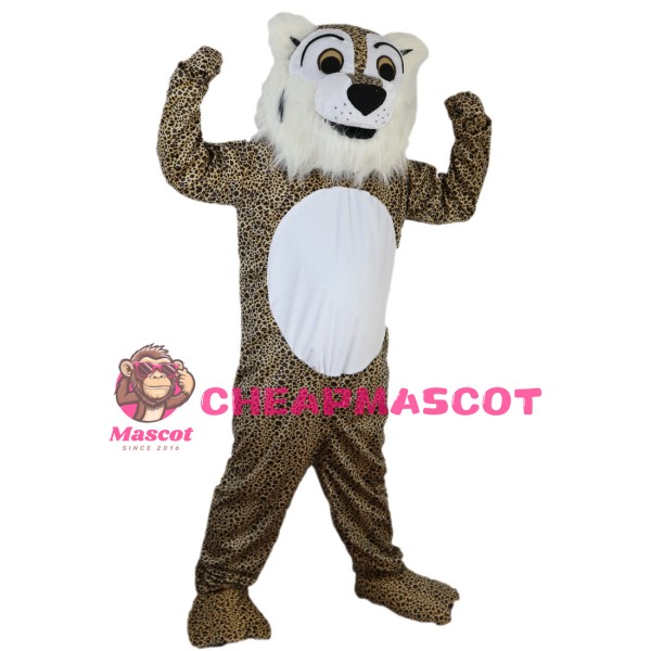 Strong Powerful Leopard Mascot Costume