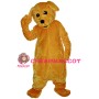 Polite Furry Brown Dog Mascot Costume