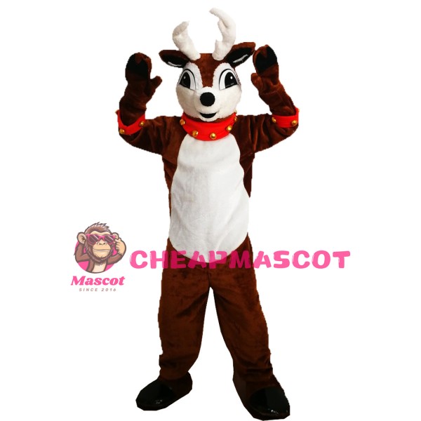 Brown Fawn With Big Shiny Eyes Mascot Costume
